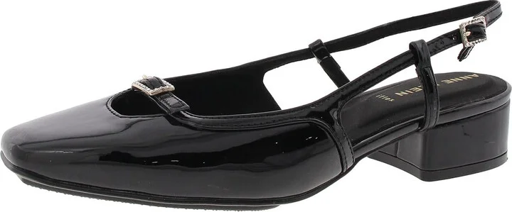 NATALIE Womens Buckle Man Made Slingback Heels