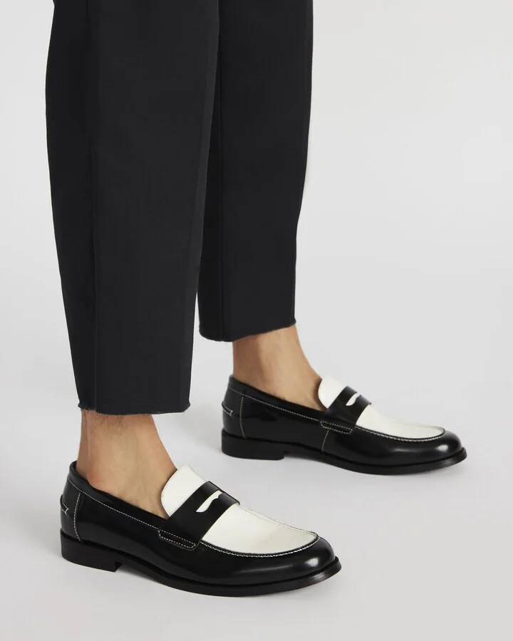 Natan Black/white Leather - Image 2