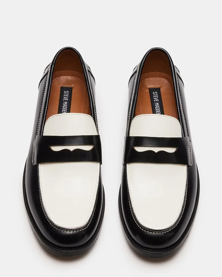 Natan Black/white Leather - Image 5