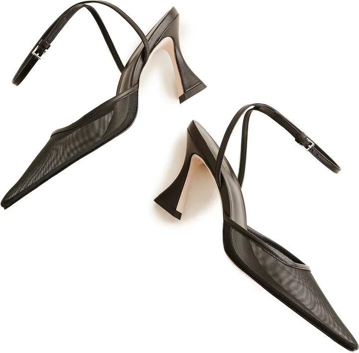 Natasha Ankle Strap Mesh Pump - Image 5