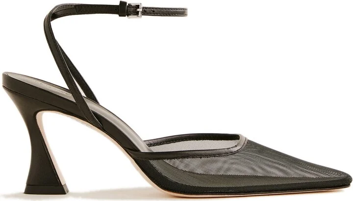 Natasha Ankle Strap Mesh Pump