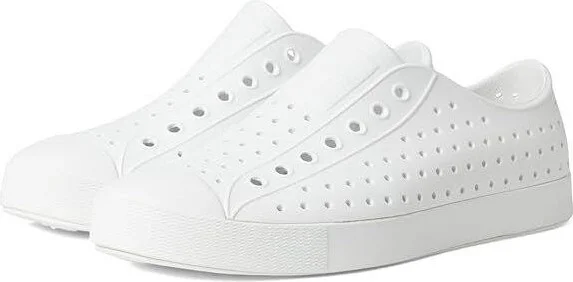 Native Shoes Adults (Mens' & Ladies') Jefferson Slip-On Shoe - Great For Pools, Beaches, Water Parks & More, Shell White/Shell White - Image 2