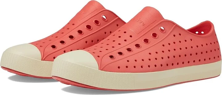Native Shoes Jefferson Shoes Sweet Red/Bone White : Men's 4 - Women's 6 Medium, Rubber