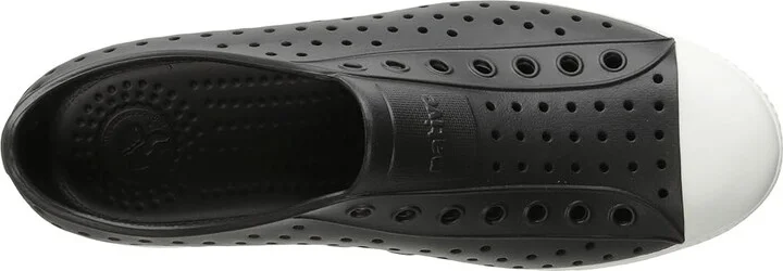 Native Shoes Jefferson Slip-on Sneakers Shoes Jiffy Black/Shell White : Men's 3 - Women's 5 Medium - Image 3