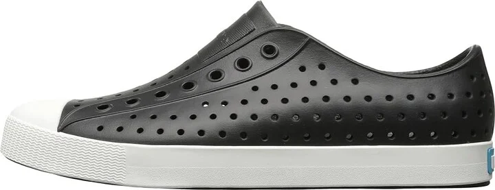 Native Shoes Jefferson Slip-on Sneakers Shoes Jiffy Black/Shell White : Men's 3 - Women's 5 Medium - Image 7