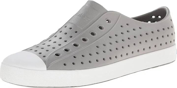 Native Shoes Jefferson Slip-on Sneakers Shoes Pigeon Grey/Shell White : Men's 3 - Women's 5 Medium - Image 2
