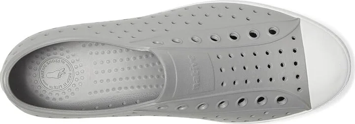 Native Shoes Jefferson Slip-on Sneakers Shoes Pigeon Grey/Shell White : Men's 3 - Women's 5 Medium - Image 3