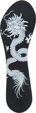 Natori Dragon Print Full Foot Cushion Black One Size Fits Most - Image 2