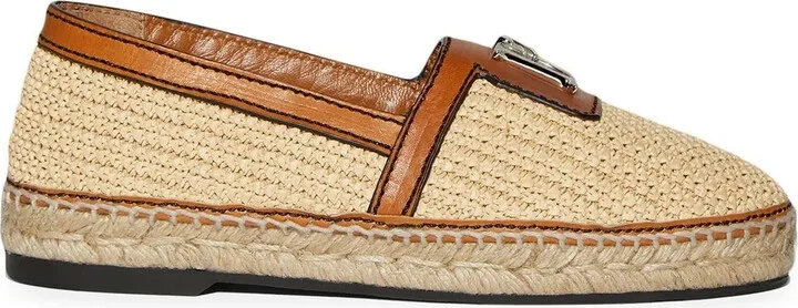 Natural Raffia Loafers