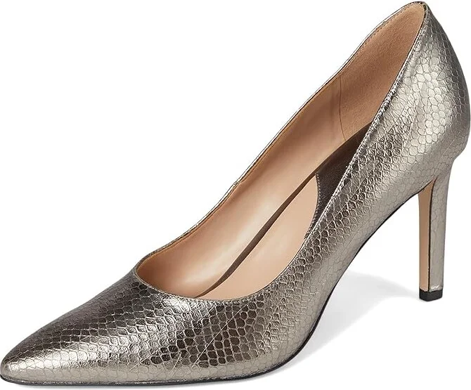 Naturalizer 27 Edit Adele High Women's Heels Silver : 12 M (B), Leather/Rubber - Image 5
