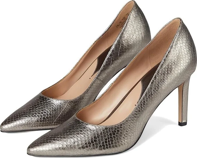 Naturalizer 27 Edit Adele High Women's Heels Silver : 12 M (B), Leather/Rubber