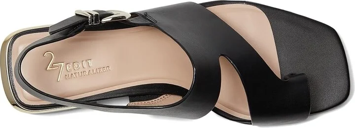 Naturalizer 27 Edit Audra Women's Wedge Shoes Black Leather : 6 M (B) - Image 2