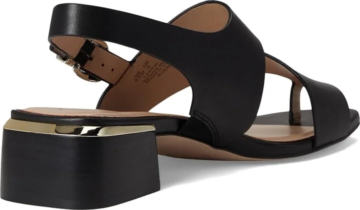 Naturalizer 27 Edit Audra Women's Wedge Shoes Black Leather : 6 M (B) - Image 4
