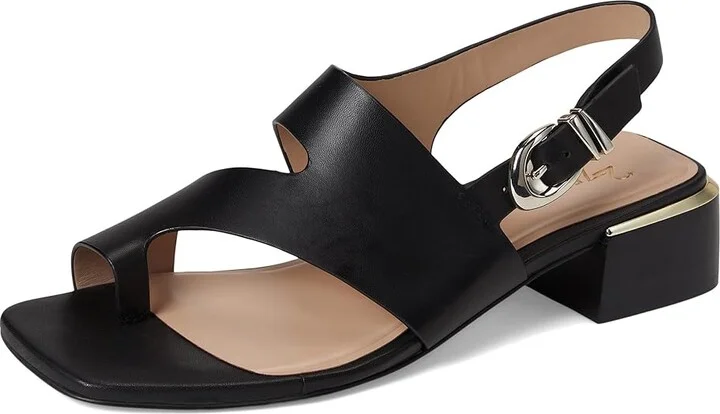 Naturalizer 27 Edit Audra Women's Wedge Shoes Black Leather : 6 M (B) - Image 5