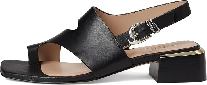 Naturalizer 27 Edit Audra Women's Wedge Shoes Black Leather : 6 M (B) - Image 6