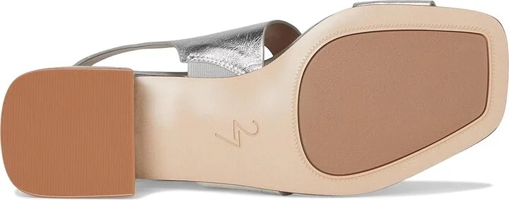 Naturalizer 27 Edit Audra Women's Wedge Shoes Silver Leather : 9 M (B) - Image 3