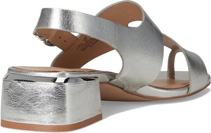 Naturalizer 27 Edit Audra Women's Wedge Shoes Silver Leather : 9 M (B) - Image 4