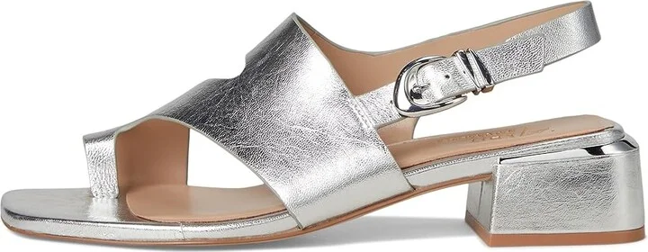 Naturalizer 27 Edit Audra Women's Wedge Shoes Silver Leather : 9 M (B) - Image 6