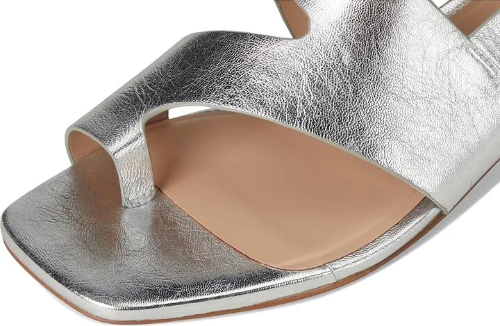 Naturalizer 27 Edit Audra Women's Wedge Shoes Silver Leather : 9 M (B) - Image 7