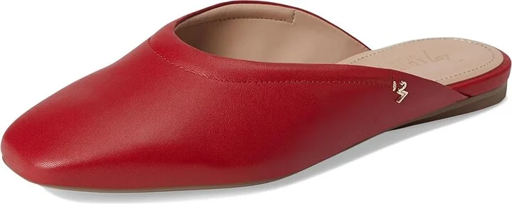 Naturalizer 27 Edit Carla Mule Women's Slippers Crimson Red Leather : 8.5 W (C), Leather/Suede - Image 5