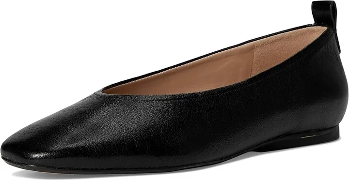 Naturalizer 27 Edit Carla Women's Flat Shoes Black Leather : 9 W (C), Leather/Suede - Image 5