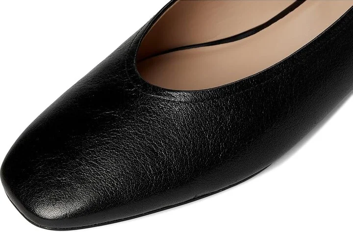 Naturalizer 27 Edit Carla Women's Flat Shoes Black Leather : 9 W (C), Leather/Suede - Image 7