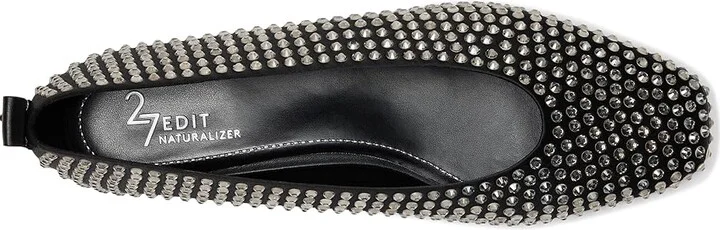 Naturalizer 27 Edit Carla Women's Flat Shoes Black Satin : 8.5 M (B), Polyester/Rubber/Satin - Image 2