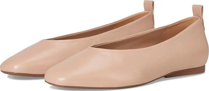 Naturalizer 27 Edit Carla Women's Flat Shoes Cameo Blush Leather : 10 W (C), Leather/Suede