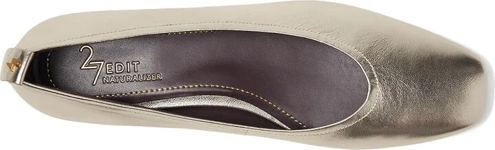 Naturalizer 27 Edit Carla Women's Flat Shoes Champagne : 10 M (B), Leather/Suede - Image 2