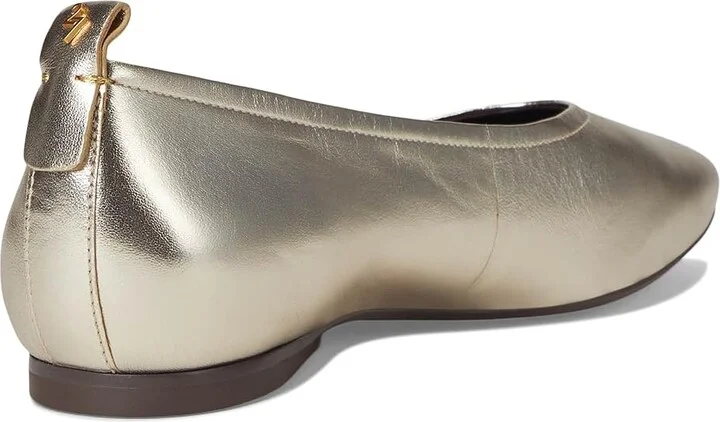 Naturalizer 27 Edit Carla Women's Flat Shoes Champagne : 10 M (B), Leather/Suede - Image 4