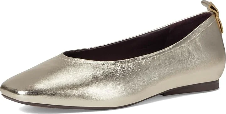 Naturalizer 27 Edit Carla Women's Flat Shoes Champagne : 10 M (B), Leather/Suede - Image 5