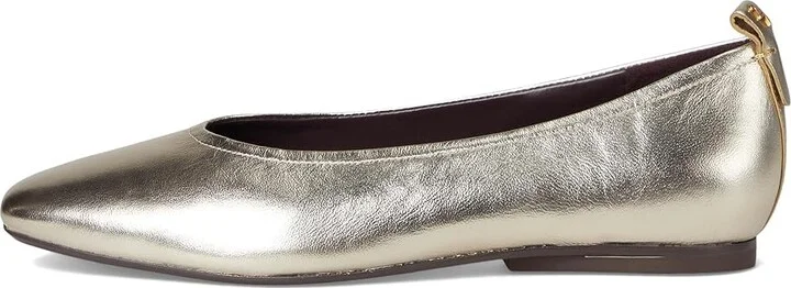 Naturalizer 27 Edit Carla Women's Flat Shoes Champagne : 10 M (B), Leather/Suede - Image 6