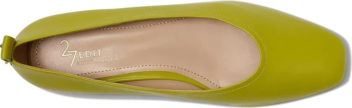 Naturalizer 27 Edit Carla Women's Flat Shoes Chartreuse Green Leather : 11 W (C), Leather/Suede - Image 2