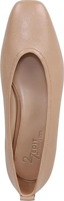 Naturalizer 27 Edit Carla Women's Flat Shoes Creme Brulee : 6.5 M (B), Leather/Suede - Image 2