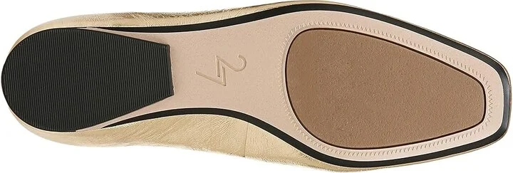 Naturalizer 27 Edit Carla Women's Flat Shoes Dark Gold Leather : 8 W (C), Leather/Suede - Image 3