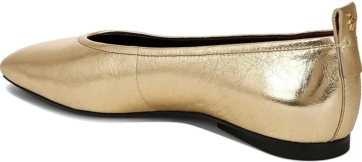Naturalizer 27 Edit Carla Women's Flat Shoes Dark Gold Leather : 8 W (C), Leather/Suede - Image 4