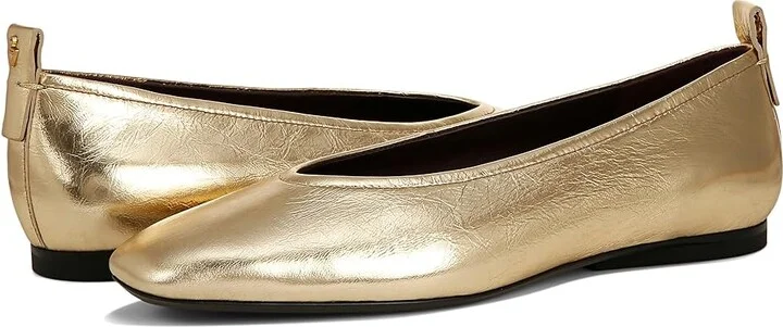 Naturalizer 27 Edit Carla Women's Flat Shoes Dark Gold Leather : 8 W (C), Leather/Suede - Image 5