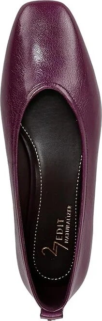 Naturalizer 27 Edit Carla Women's Flat Shoes Deep Plum Purple Leather : 5 M (B), Leather/Suede - Image 2