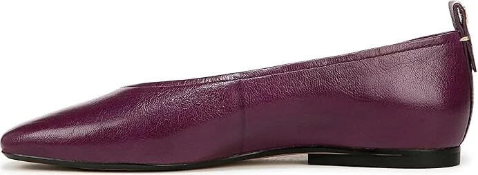 Naturalizer 27 Edit Carla Women's Flat Shoes Deep Plum Purple Leather : 5 M (B), Leather/Suede - Image 5