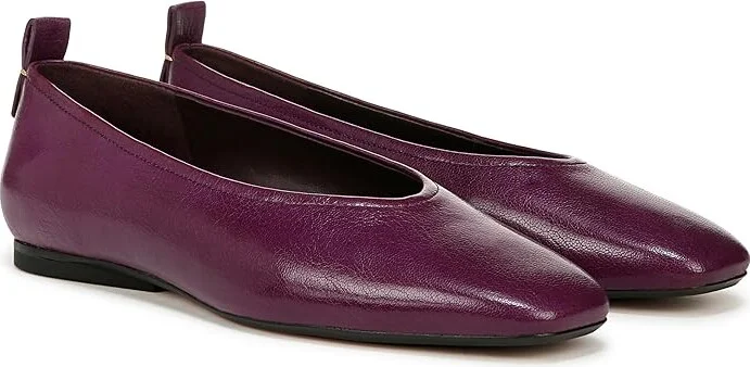 Naturalizer 27 Edit Carla Women's Flat Shoes Deep Plum Purple Leather : 5 M (B), Leather/Suede