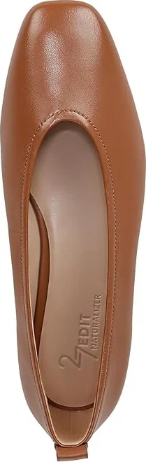 Naturalizer 27 Edit Carla Women's Flat Shoes English Tea : 5.5 M (B), Leather/Suede - Image 2