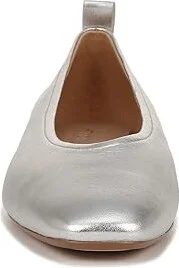 Naturalizer 27 Edit Carla Women's Flat Shoes Silver Leather : 7 W (C), Leather/Suede - Image 4