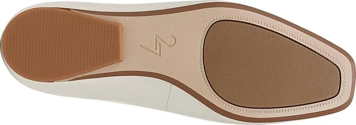 Naturalizer 27 Edit Carla Women's Flat Shoes Warm White Leather : 7 W (C), Leather/Suede - Image 3