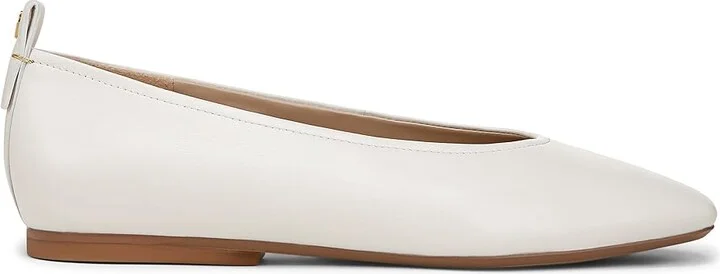 Naturalizer 27 Edit Carla Women's Flat Shoes Warm White Leather : 7 W (C), Leather/Suede - Image 7