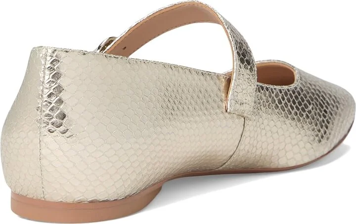 Naturalizer 27 Edit Carter Women's Flat Shoes Champagne Metallic Snake Print Leather : 8 M (B) - Image 4