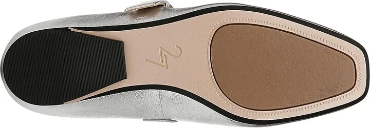 Naturalizer 27 Edit Carter Women's Flat Shoes Silver Leather : 10 M (B), Leather/Rubber - Image 3