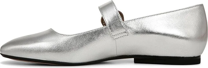 Naturalizer 27 Edit Carter Women's Flat Shoes Silver Leather : 10 M (B), Leather/Rubber - Image 6