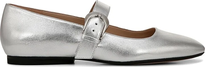 Naturalizer 27 Edit Carter Women's Flat Shoes Silver Leather : 10 M (B), Leather/Rubber - Image 7