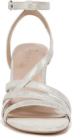 Naturalizer 27 Edit Colette Strappy Sandals Women's Sandals Silver Leather : 6 M (B) - Image 4
