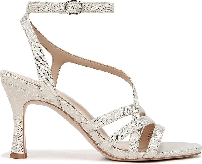 Naturalizer 27 Edit Colette Strappy Sandals Women's Sandals Silver Leather : 6 M (B) - Image 6